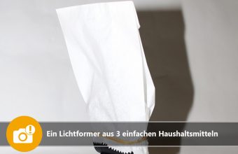 Ein Lichtformer aus drei einfachen Haushaltsmitteln