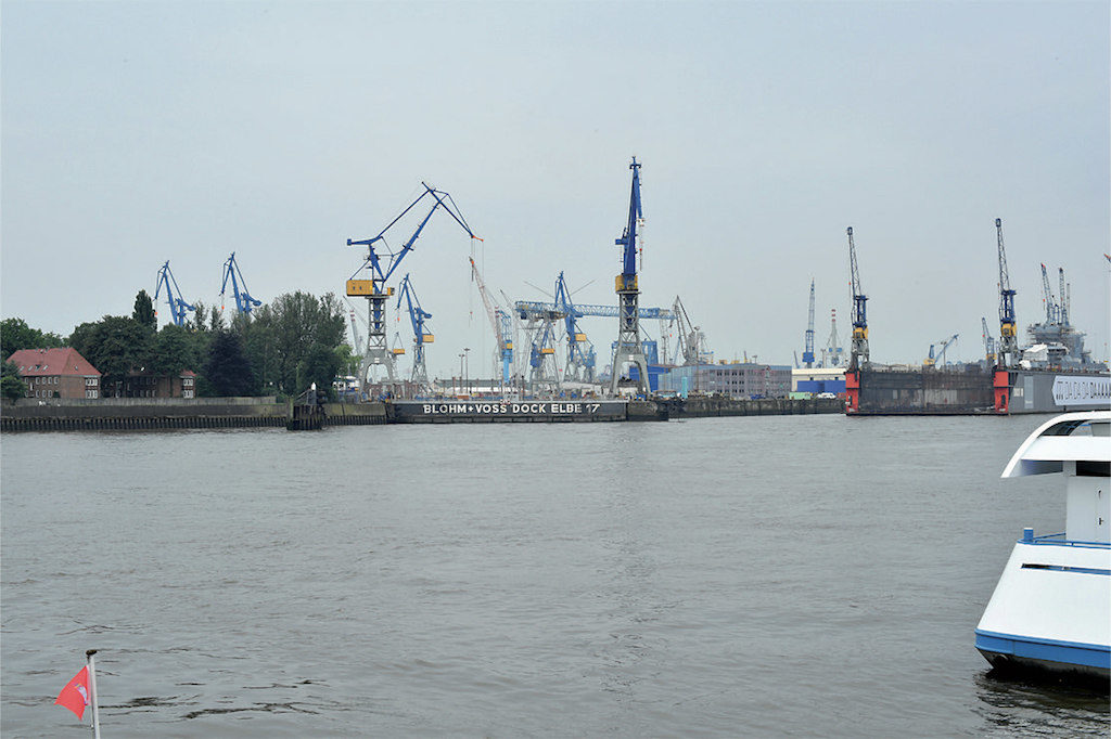 Bildgestaltung am Hamburger Hafen