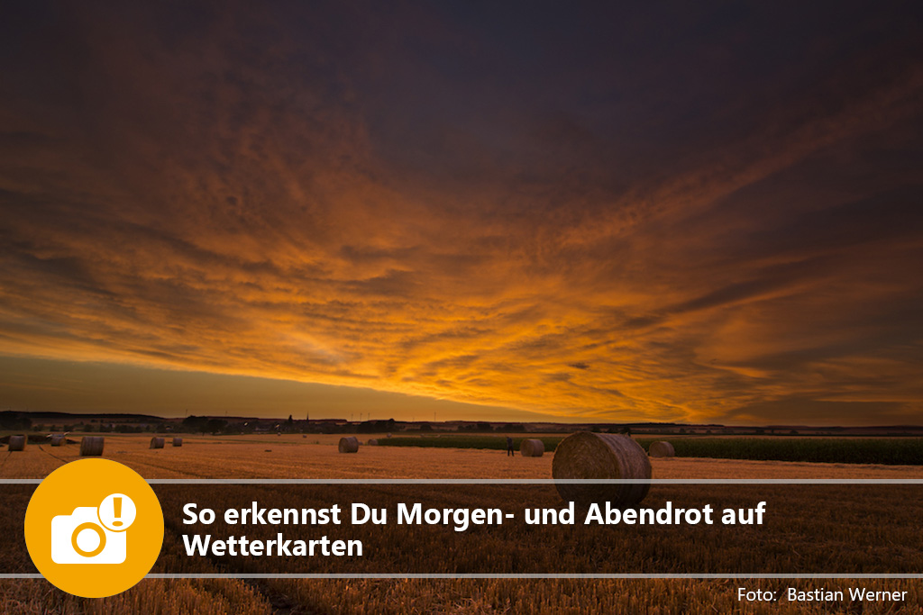 So erkennst Du Morgen- und Abendrot auf Wetterkarten