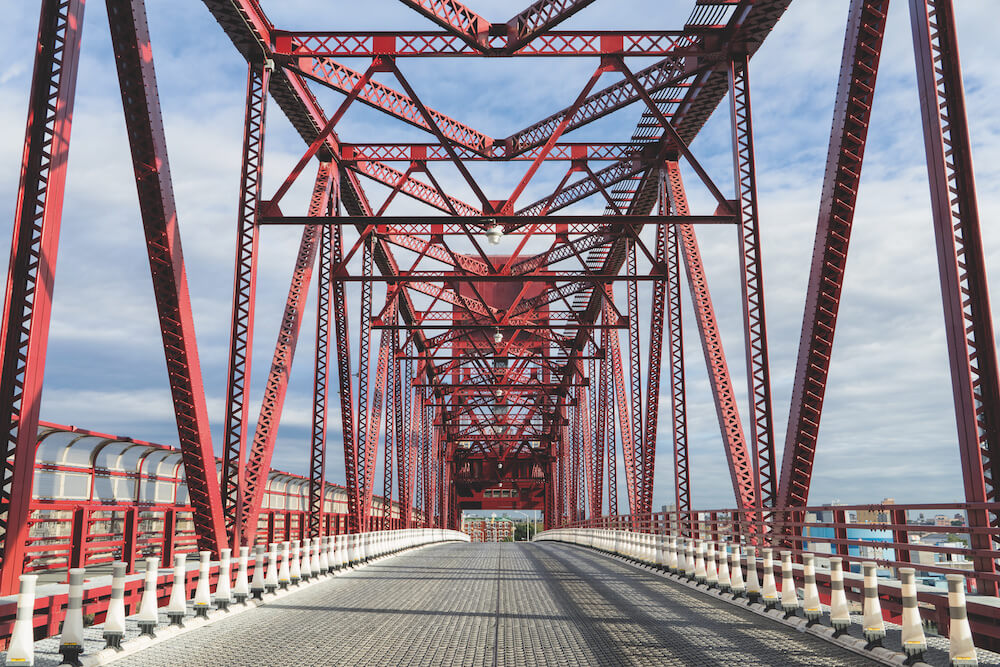 USA, New York, Roosevelt Island Bridge