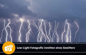 Low-Light Fotografie inmitten eines Gewitters