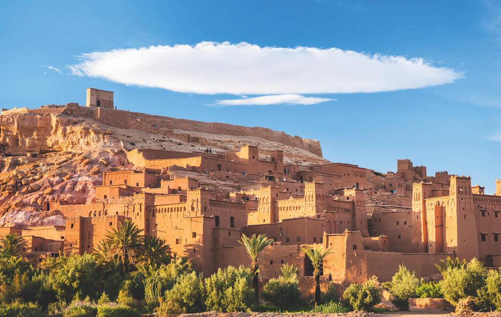 Wolke über Aït Ben Haddou in Marokko Wolke über Aït Ben Haddou in Marokko
