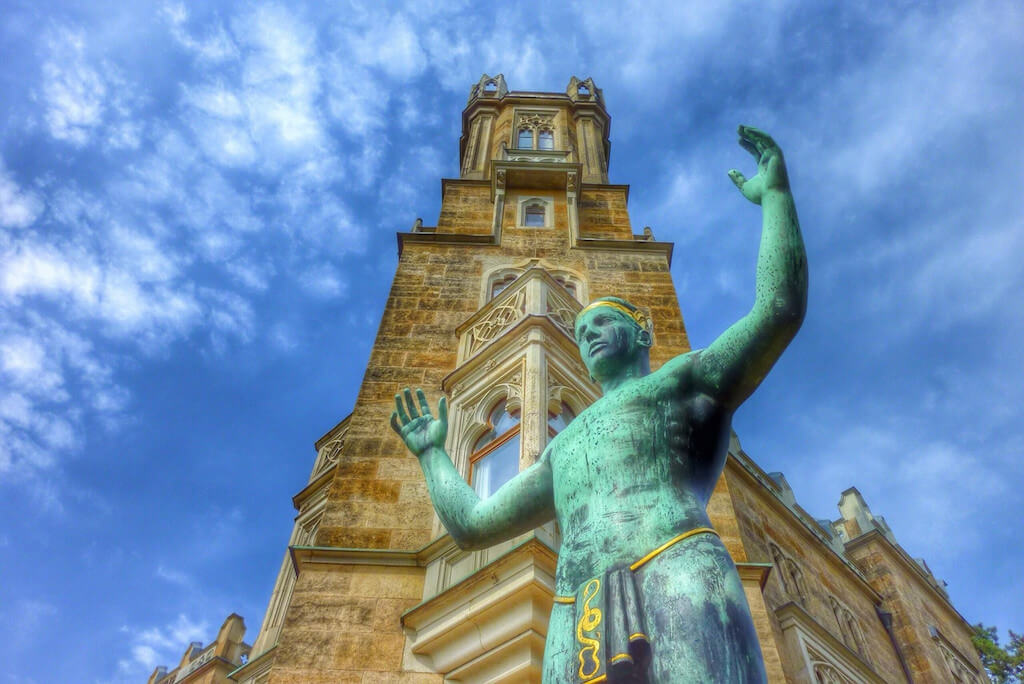 Der Sonnenanbeter am Schloss Eckberg Schloss in Dresden fotografieren