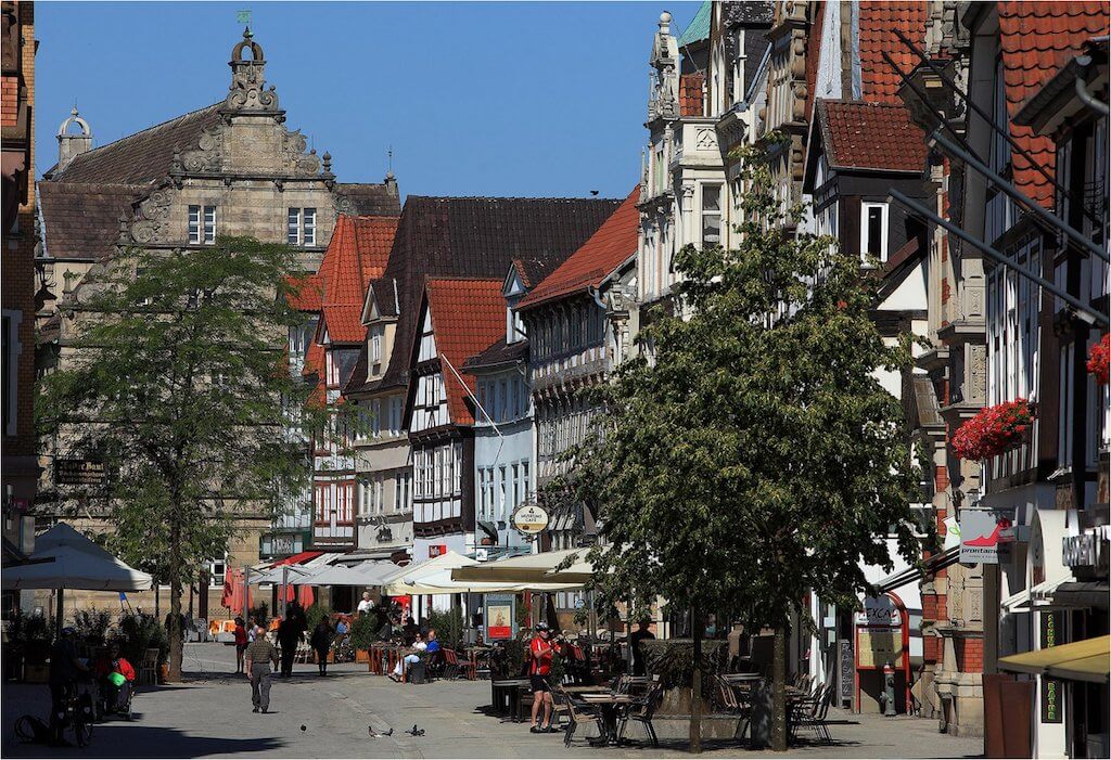 Hamelns Prachtstraße, die Osterstraße, gehört zu den schönsten Sehenswürdigkeiten Hamelns Prachtstraße, die Osterstraße, gehört zu den schönsten Sehenswürdigkeiten