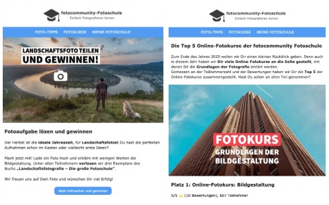 Newsletter Fotocommunity Fotoschule