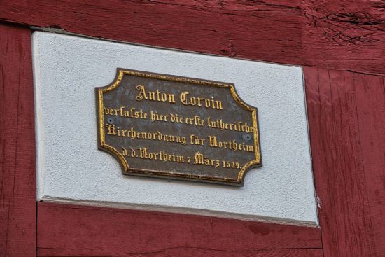 Anton Corvin-Schild in Northeim