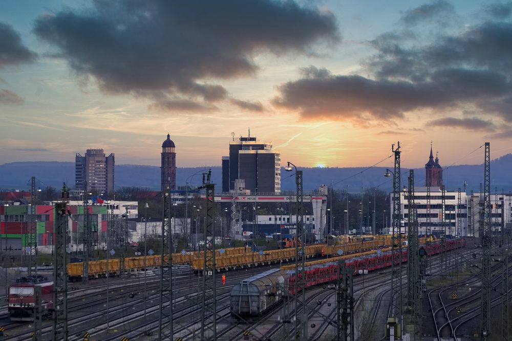 Panoramablick auf die Skyline von Göttingen 